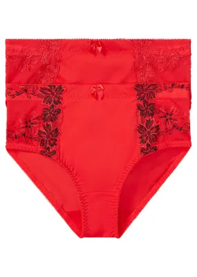 2-pack Red Shaping Briefs Red/Black