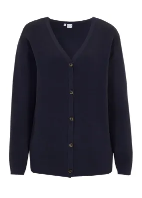 Navy Blue Knit Jacket