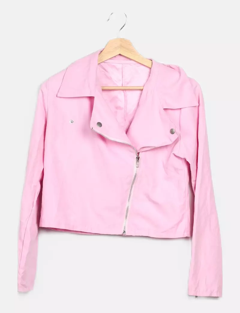 Pink lightweight jacket without brand.
