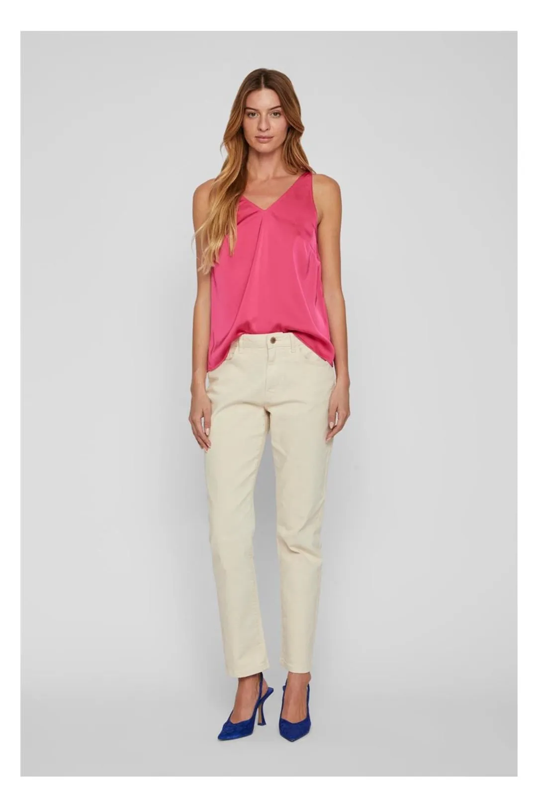Rosa Yarrow Satin Strap Blouse