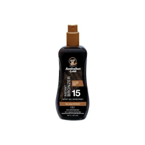 SPF15 bronzing spray gel sunscreen.